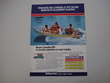 advertising Pubblicità 1982 BARCHE ITALMARINE CANADIAN