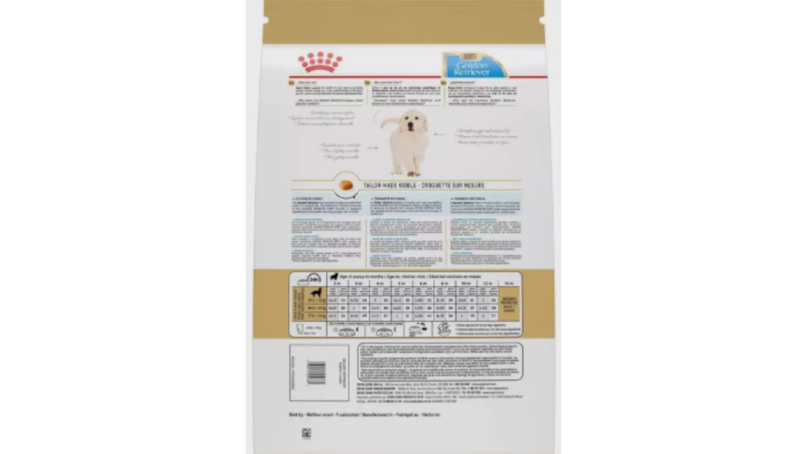 Royal Canin Golden Retriever Puppy Dry Dog Food, 30 lb 30 Pound (Pack of 1)