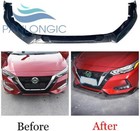 3Pcs Front Bumper Spoiler Lip Body Kit Fits For 20-22 Nissan Sentra Carbon Look (For: Nissan)