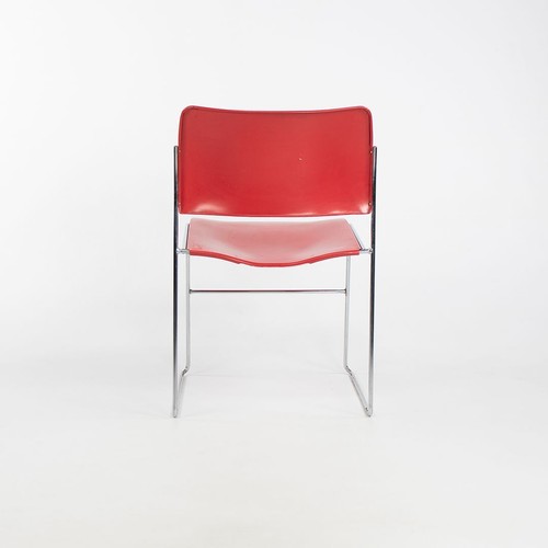1970s 40/4 Chairs in Red Steel by David Rowland for General Fireproofing Co. - Picture 7 of 12