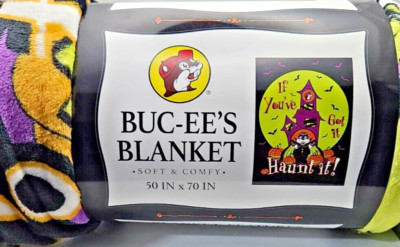 2023 Buc-ee s HALLOWEEN Limited Edition Plush Throw Blanket 50 x70  Bucees New