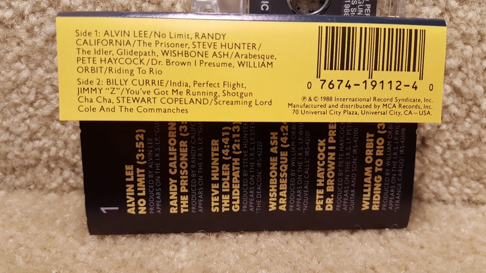 1988 Cassette Tape Music Too Good For Words A No Speak Sampler Two Pete Haycock Foto 3 de 4