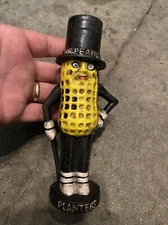 Mr. Peanut Cast Iron Piggy Bank Paperweight Collector Candy & Nuts Planters GIFT