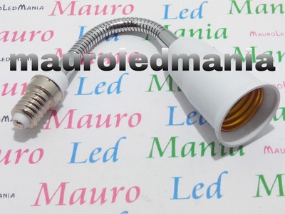 NWpangu E27 Portalampada Extension, E27 Prolunga Per Presa Lampada, Estensione Della Lampadina, Adattatore Per Portalampada, 2PCS (Bianco - 8