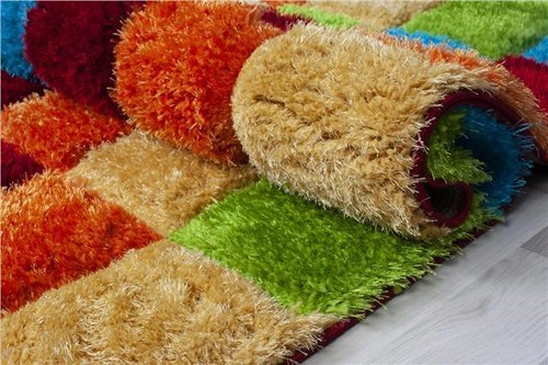 Multi Colour Luxury Rug Thick Shaggy 3D Cube Modern Design Soft High Quality - Picture 2 of 2