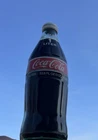Big Coke Coca Cola 33.8 Ounce Size Glass Full Soda Bottle Rare 1 Liter Variant
