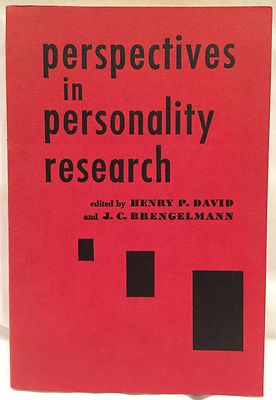 Perspectives in Personality Research : Henry David & J.C. Brengelmann ''60 1ST ED