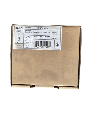  (AN) Cooper Lighting, Halo, Clam Shell Track Support, 11562513, LF602AH4
