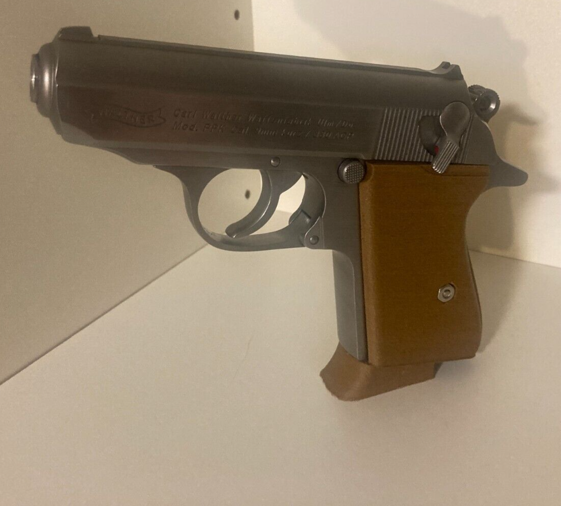 Walther PPK Finger Grip Extension 3D Printed!! Walnut Brown (also fits PPK/s) eBay