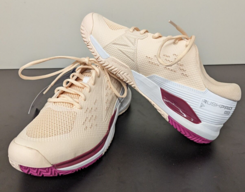 Chaussures de tennis femme Wilson Rush Pro Ace taille 9,5 couleur coque/blanc/rogue neuves - Photo 1/7