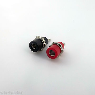 1 Pair B&R Amplifier Terminal Binding Post 4mm Banana Plug Panel Mount Connector