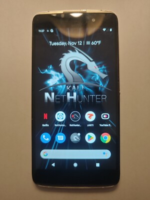 Rooted Alcatel IDOL 4 Nethunter Hacker Phone