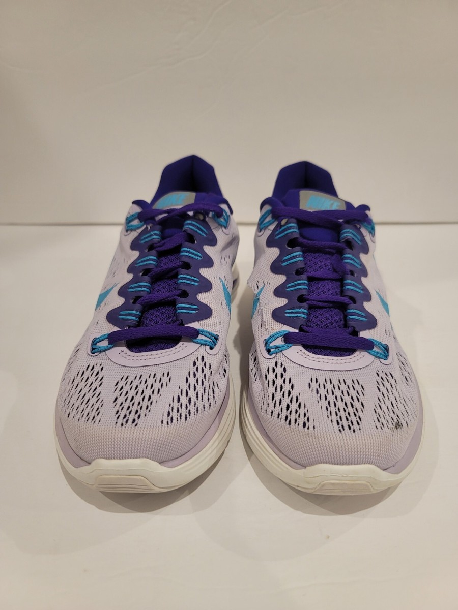 Nike Women's Lunarglide Running Shoes Violet Frost Purple 599395-545 Size 