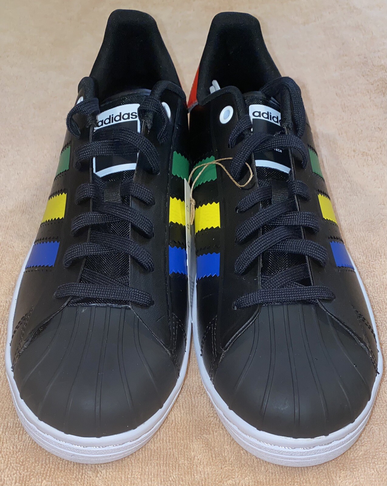 Originals SUPERSTAR OT TECH SHOES - Core Black/Cloud White/Blue - Size: 10.5 image 8