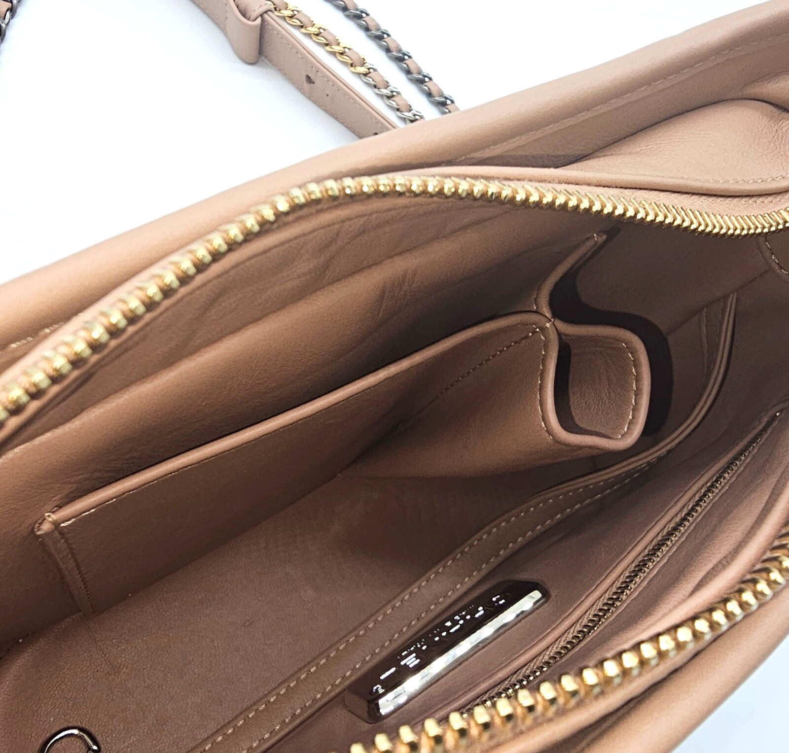 CHANEL Gabrielle Python Snakeskin Small Hobo Nude… - image 15