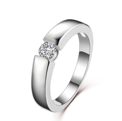 RING EDELSTAHL DAMENRINGE EHERINGE VERLOBUNGSRINGE FREUNDSCHAFTSRING SCHMUCK NEU