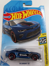 18 Camaro SS Hot Wheels 2019 Speed Graphics 3/10 #26/250 FYC99 Long Card Mattel