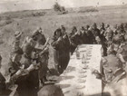Wwi Japanese Pilots Sake Ceremony Before Flight Snapshot Photograph