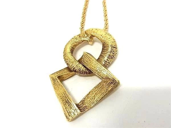 SAINT LAURENT (YSL) Collana Oro Yves Saint Laurent YSL 54 cm Totale Lg Lg L3 7 cm x H5 4 cm Top Donna