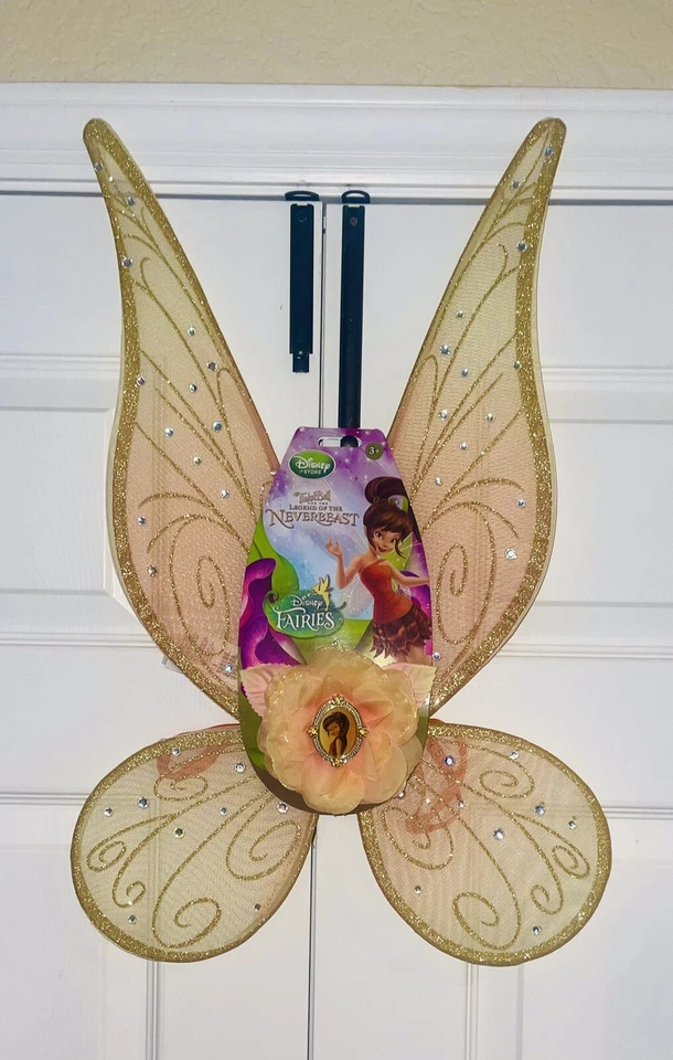 VESTIDO DISFRAZ HADA ANIMAL LEONADO Disney Store Talla 7-8 con ALAS A JUEGO NUEVO CON ETIQUETAS Foto 2 de 2