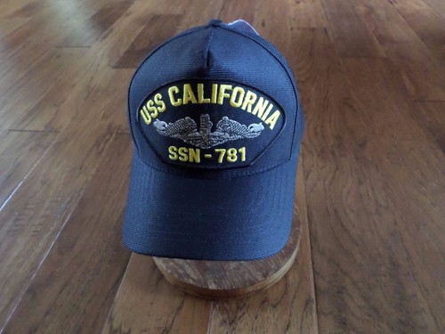 USS CALIFERIA SSN-781 SOMBRERO SUBMARINO MARINA DE ESTADOS UNIDOS GORRA DE PELOTA OFICIAL MILITAR EE. UU. EE. - Imagen 1 de 7