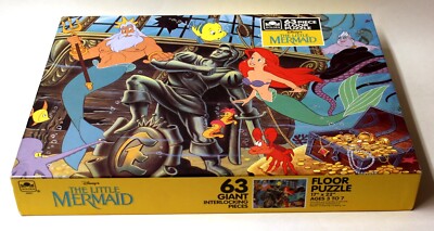 Vintage The Little Mermaid Princess Ariel Under the Sea 63 Piece