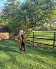 90s Vintage Suede Leopard Coat