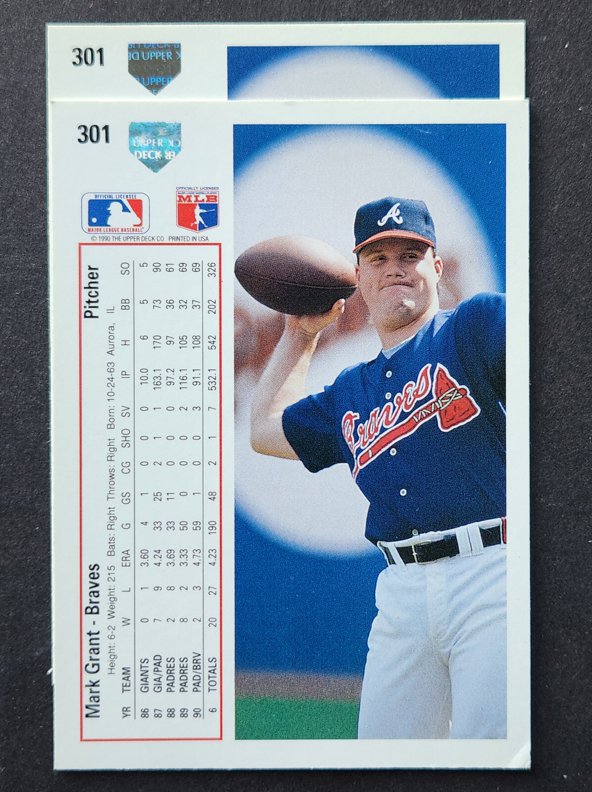 1991 Upper Deck "1990 Baseball Hologram" ERROR VARIATION * You PICK CHOOSE *