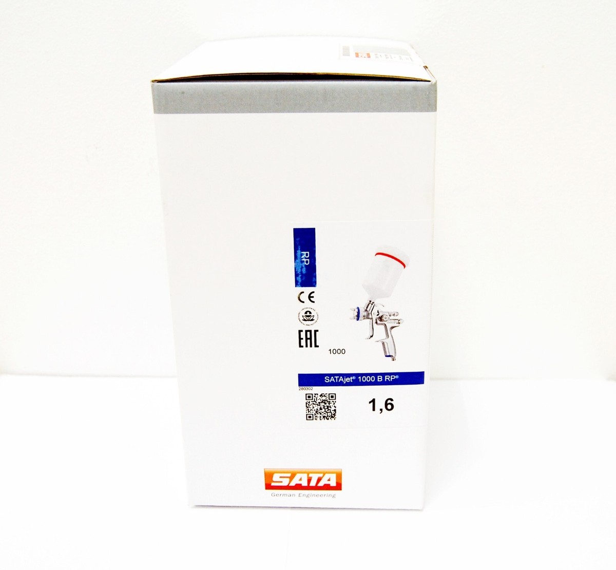 SATA jet 1000 B RP 1.6 Gravity Fed Spray Gun 149310 | Set 