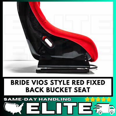 PAIR BRIDE VIOS 3 III Red Seats Low Max Racing Seat Black Backrest