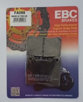EBC Organic REAR Disc Brake Pads (1 Set) Fits YAMAHA TDM850 / TRX850