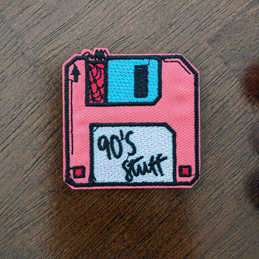 90's Stuff Patch Tech Item iCloud Storage Of The 90's Embroidered Iron On 2