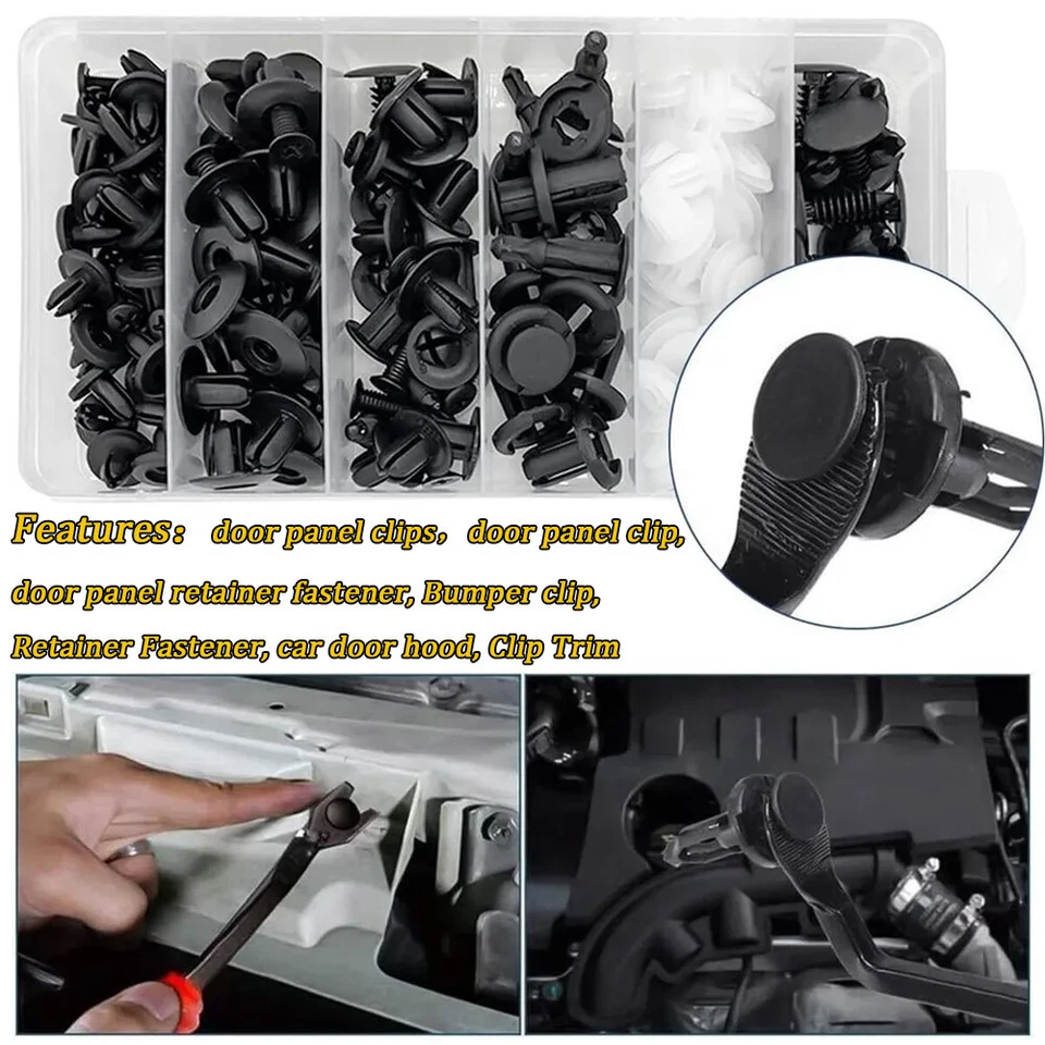 100 PIEZAS 4XTool Clips de Parachoques Auto Agujero Coche Remaches de Plástico Sujetador Guardabarros Pin de Empuje Foto 4 de 4