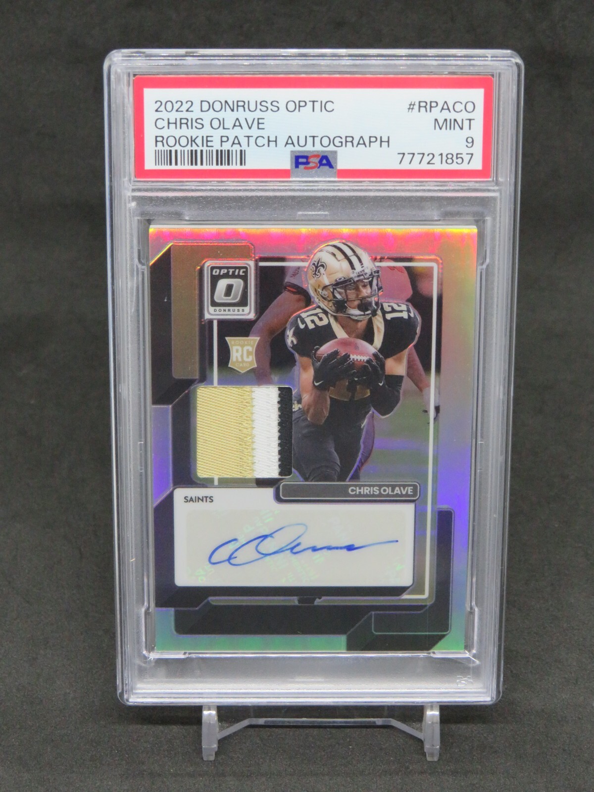 Chris Olave Panini Donruss Optic Rookie Patch Autographs #RPACO Base