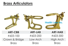 Meta BesQual Dental Laboratory Brass Articulator C&B / Low Arch / High Arch