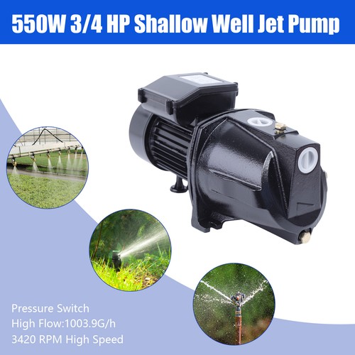 550W SelfPriming Shallow Well Jet Pump Heavy Duty Garden Water Jet