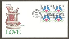 #2440 25c Love Birds - Artmaster FDCB4