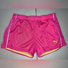 Puma Kids Pink and Yellow Shorts