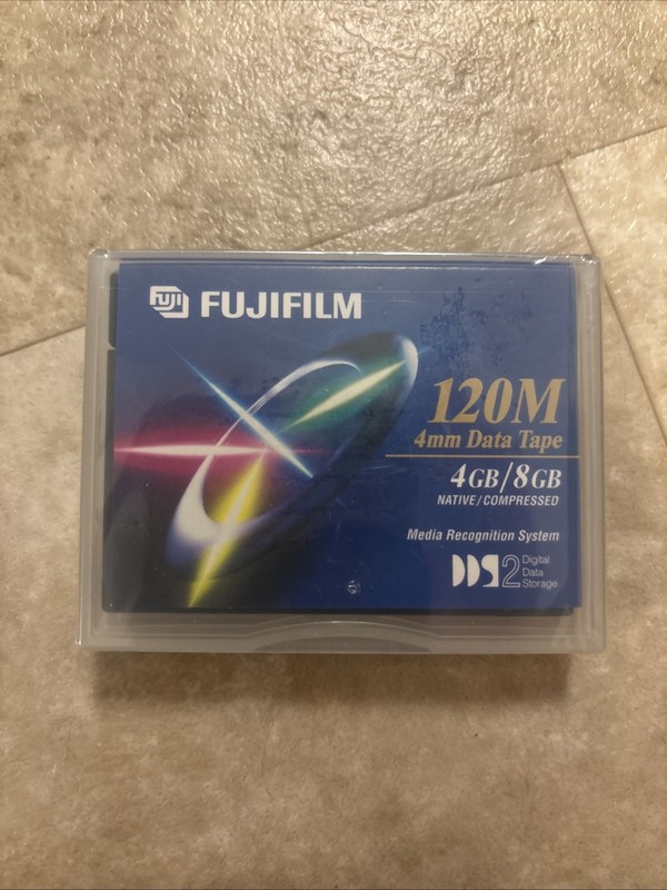 FujiFilm DG-120M 4GB/8GB DDS-2 120M 4mm Tape Data Cartridge New Sealed.