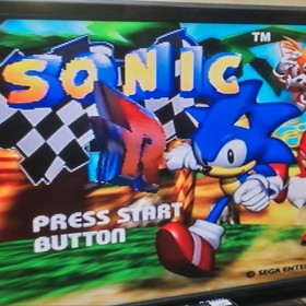 Sonic R Sega Saturn Racing Game with Spine Card and Manual used