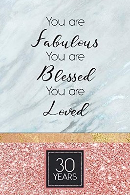 30th Birthday Journal: Lined Journal / Notebook - Rose Gold 30...