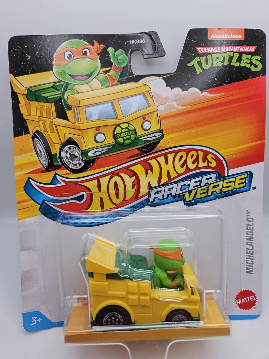 Hot Wheels RacerVerse TMNT Michelangelo Die-Cast Vehicle 2024 Mattel New Sealed