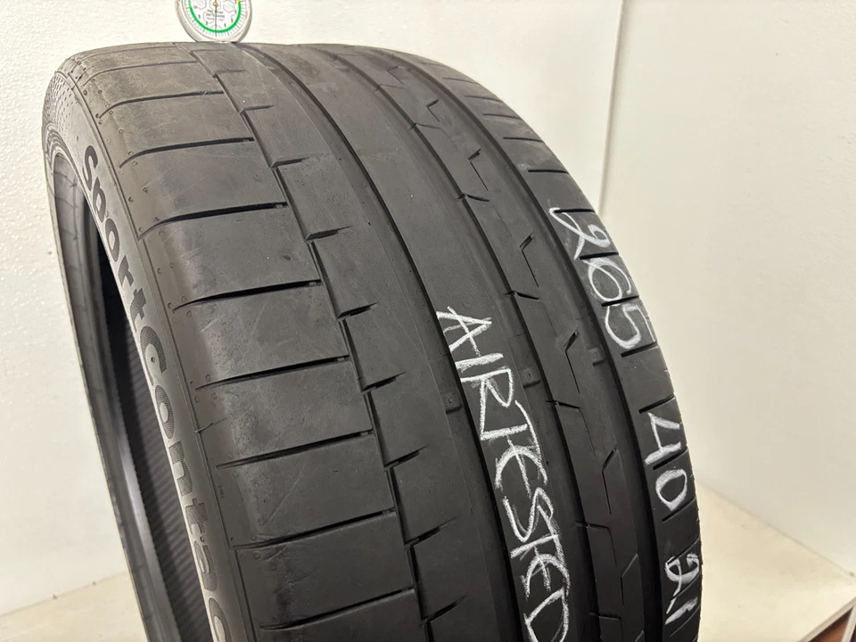 1 Tire 265 40 21 Continental Sport Contact 6 Star (7.00/32 = 77% Tread Left) Foto 4 de 4