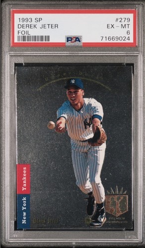 1993 SP Derek Jeter Rookie RC #279 PSA 6 EX-MT HOF New York Yankees 