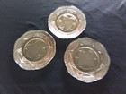 Hazel Atlas Royal Lace Pink Depression Glass Vintage Luncheon Plates Set of 3