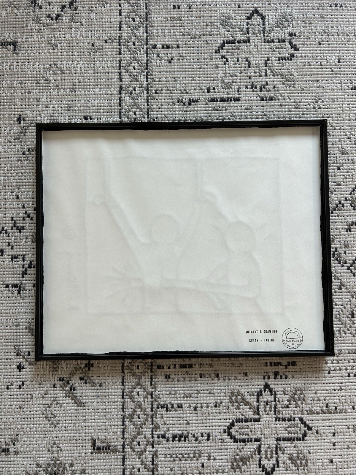 Keith Haring (1958-1990) - Signed Authentic Drawing - Untitled, 1981