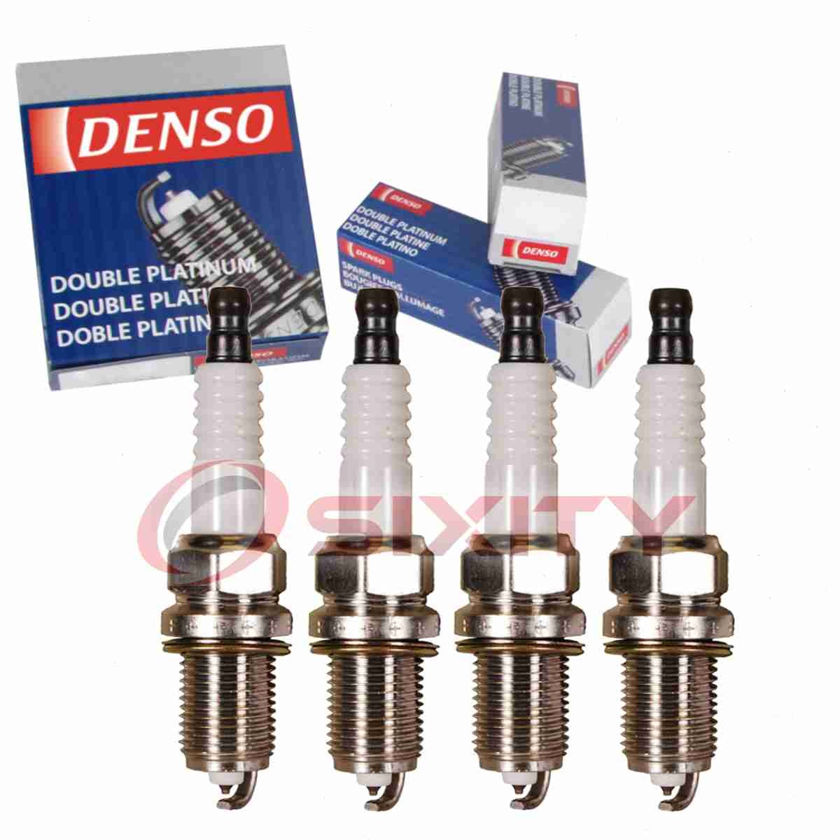 4 pc Denso Platinum Long Life Spark Plugs for 1990-1991 Toyota Corolla 1.6L fm