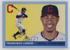 2020 Topps Archives 1955 Topps Blue 17/25 Francisco Lindor #23 7xr