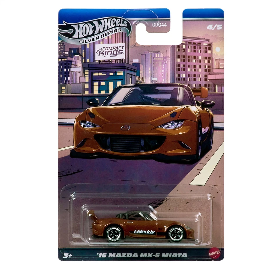 MATTEL Hot Wheels JKX56 Silver Series Compact Kings '15 Mazda MX-5 Miata