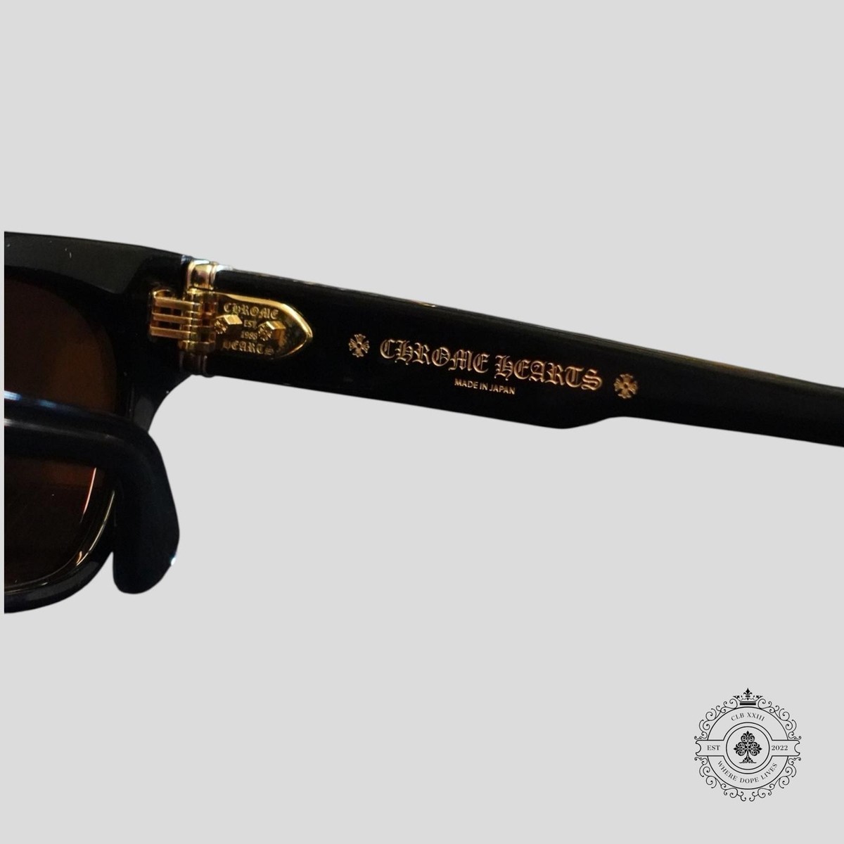 Chrome Hearts Midixathrill II Sunglasses in Black/Gold | eBay